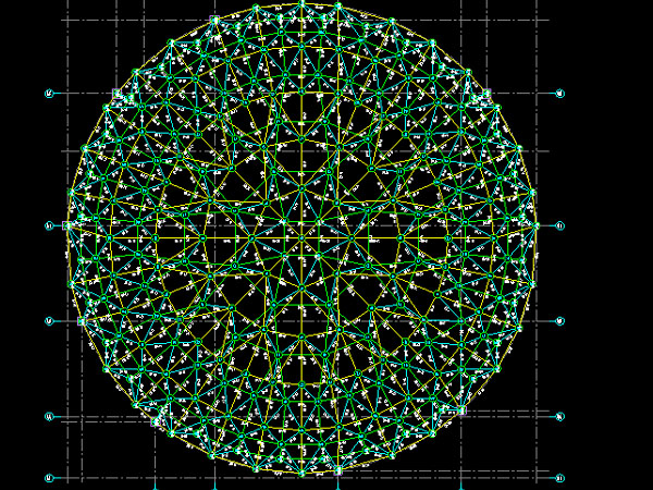 禹州明光正元广场圆形网架